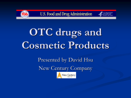 Federal Food, Drug and Cosmetic Act 1938