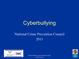 Cyberbullying - Home — National Crime Prevention Council