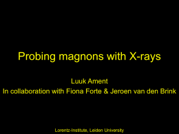 Probing magnons with X-rays