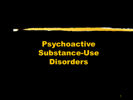Dissociative Disorders & Schizophrenia