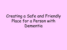 Supportive Environments - Alzheimer's Association