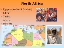 North Africa - Sayre Geography Class