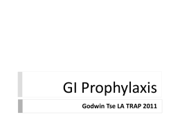 GI Prophylaxis - UCI Department of Emergency Medicine