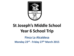 St Joseph’s Middle School