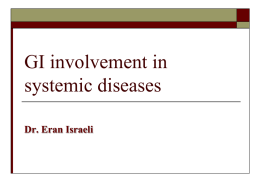 GI involvement in systemic diseases
