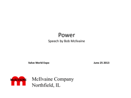 Power - The McIlvaine Company