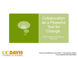 Collaboration as a Powerful Tool for Change: