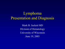 Lymphoma Presentation and Diagnosis