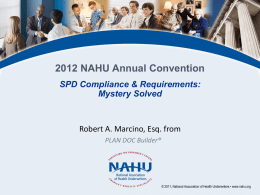 2012 NAHU Annual Convention