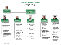 People Group Structure - Warwickshire County Council elections
