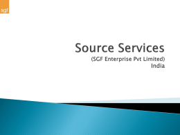 Source Services (SGF Telecom) Hyderabad, India