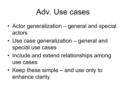 Adv. Use cases - Winona State University