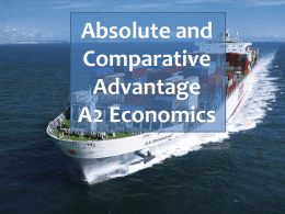 Trade – A2 Economics
