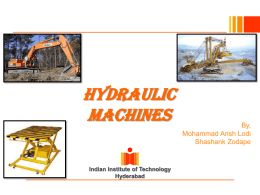 Hydraulic - IIT Hyderabad | Home