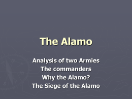 The Real Alamo - Teacher Websites at