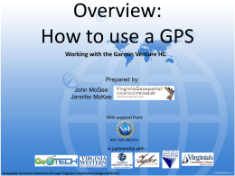 Hands on Activities - Virginia Geospatial Extension Program
