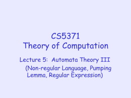 Theory of Computation - National Tsing Hua University