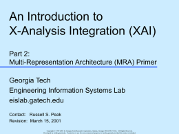 An Introduction to X-Analysis Integration (XAI) Part 1