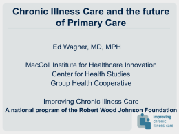 The Patient's Role In Chronic Illness Care