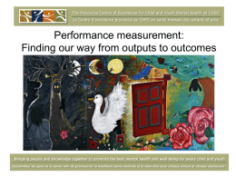 The role of CAFAS in measuring organizational and system