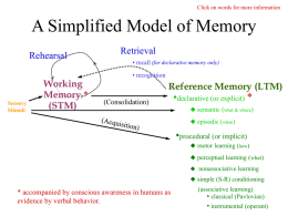 A Model of Memory