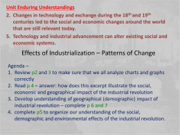 Effects of Industrialization – Patterns of Change