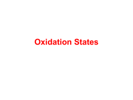 Oxidation States