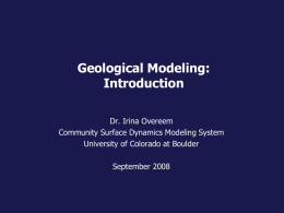 Geological Modeling 1