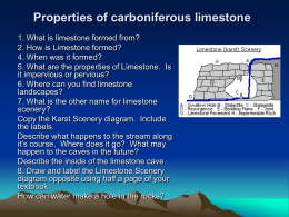 Characteristics of carboniferous limestone
