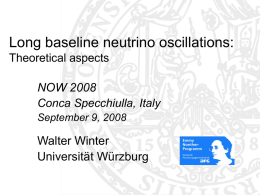 Long baseline neutrino oscillations: Theoretical aspects