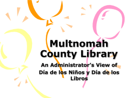 Multnomah County Library - American Library Association