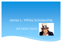 James L. White Scholarship - North Carolina Future