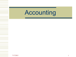 Accounting - SAP Instructional Materials Site
