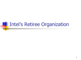 Intel’s Retiree Group