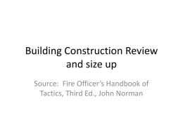 Building Construction Review and size up