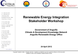 Anguilla - Stakeholder Workshop (incl Wrap