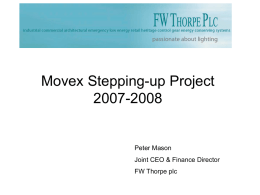 Movex Stepping-up Project 2007-2008