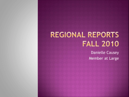 Regional Reports Fall 2010