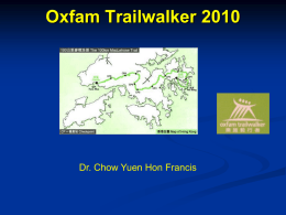 Oxfam Trailwalker 2007 - Hong Kong Medical Association