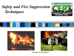 Safety and Fire Suppression Techniques