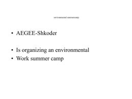 environmental summercamp