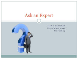 Ask_an_Expert Presentation
