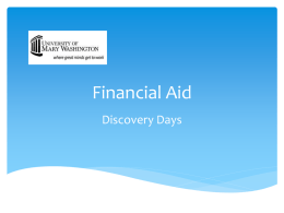 Financial AId - Administration and Finance
