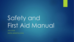 Safety and First Aid Manual