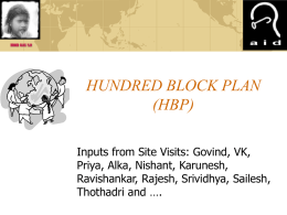 Hundred Block Plan - AID