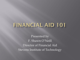 Financial Aid 101 - Seton Hall Preparatory School