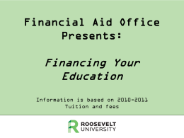 The Financial Aid Overview