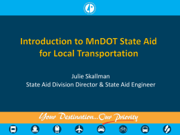 Introduction to MnDOT State Aid for Local Transportation