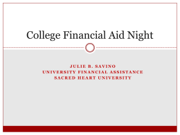 College Financial Aid Night