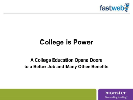 College Is Power - FinAid - FinAid! Financial Aid, College